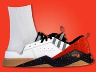 Here's an on-foot look of the quirky sneaker design (Image via Sole Retriever)